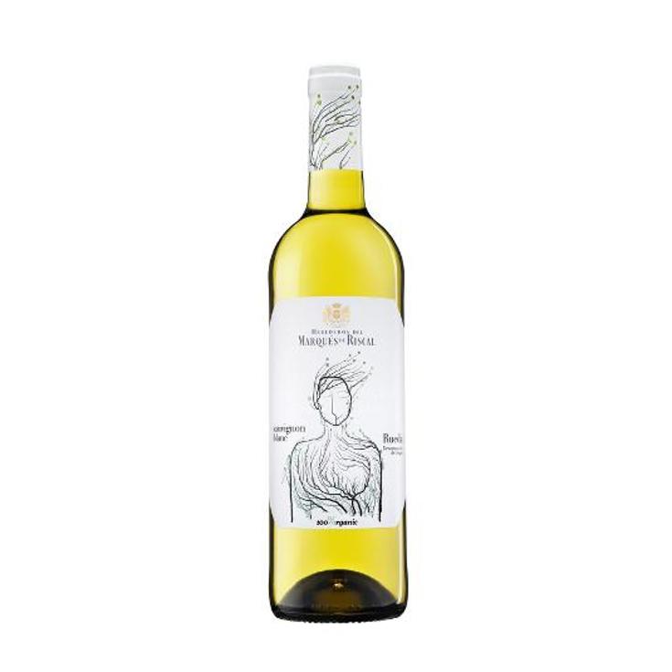 VINO BLANCO RUE.SAUVIGNON 12,5º MARQ.RISCAL BTLLA 75 CL