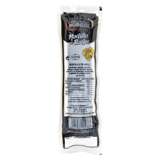 MORCILLA DE BURGOS EMB.BURGOS UNIDAD 320 GR