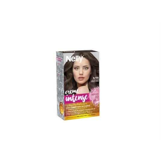 TINTE CABELLO CASTAÑO MEDIO Nº4 NELLY CAJA 1 UD