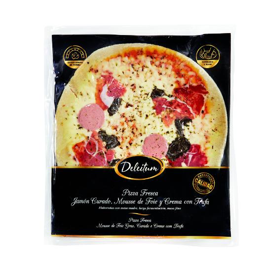 PIZZA FRESCA J.CURADO TRUFA FOI DELEI/C.BONA UNIDAD 420 GR