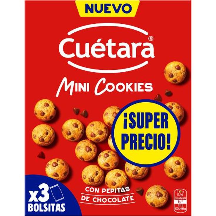 GALLETAS MINI COOKIES CUETARA PQTE 90 GR