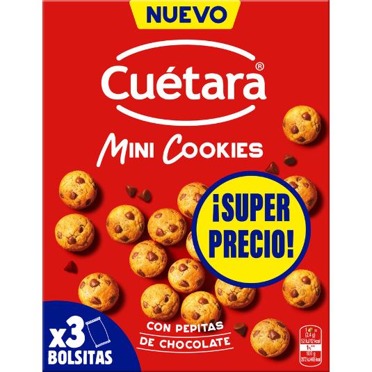 GALLETAS MINI COOKIES CUETARA PQTE 90 GR