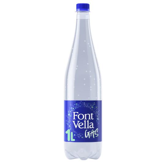 AGUA MINERAL CON GAS FONT VELLA BTLLA 1 LT