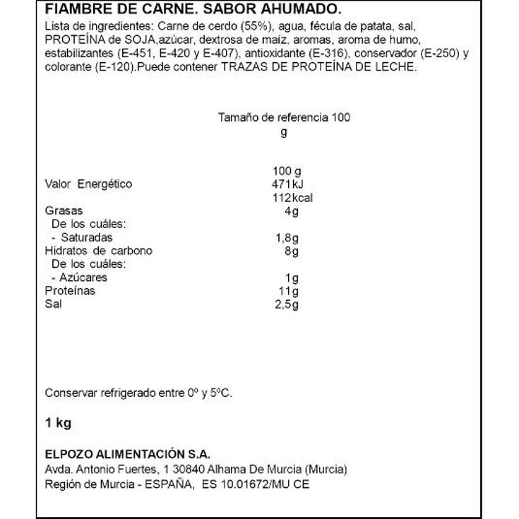 YORK BAJO EN GRASA ELPOZO PIEZA 1 KG