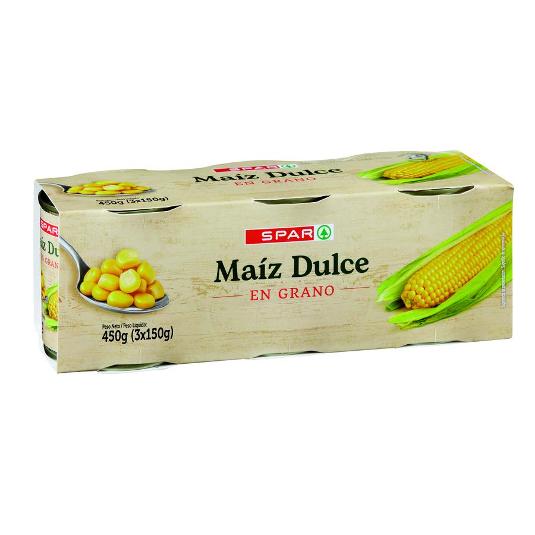 MAIZ DULCE 3X140G SPAR PACK 420 GR