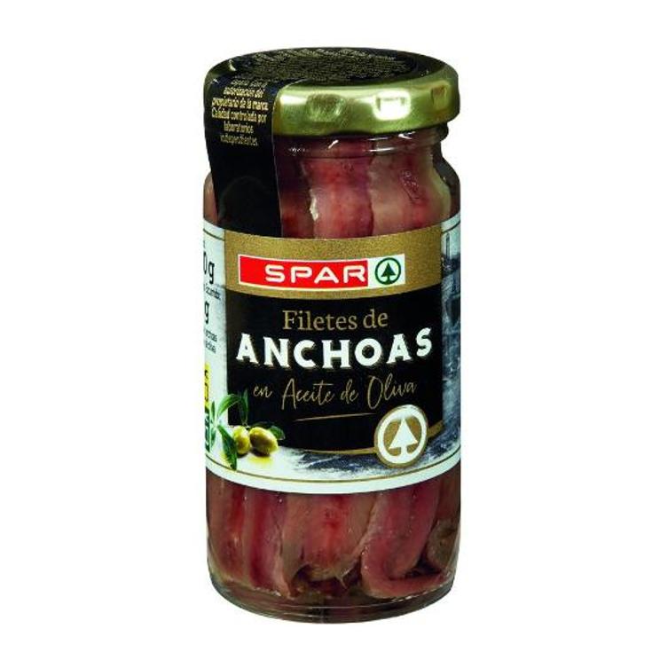 ANCHOAS ACEITE OLIVA SPAR FRASCO 60 GR