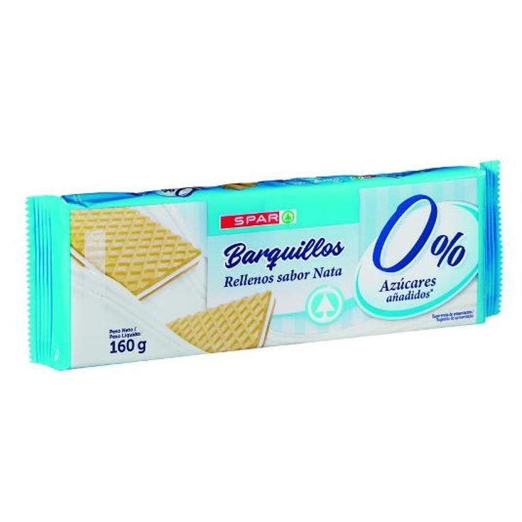 GALLETAS BARQUILLO NATA 0% SPAR PQTE 160 GR