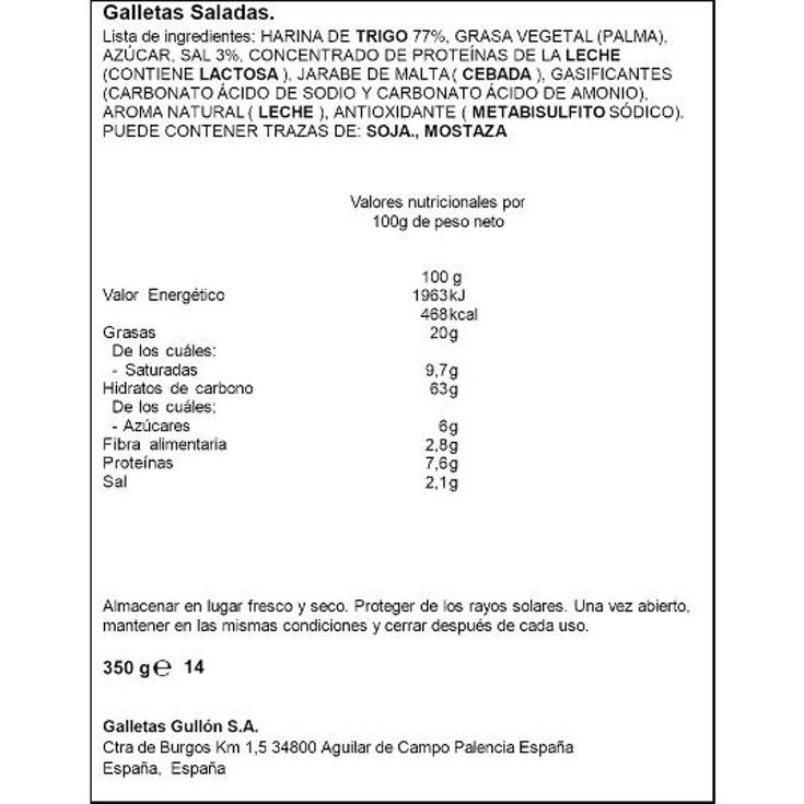 GALLETAS SALADA REDONDA SPAR BOTE 350 GR