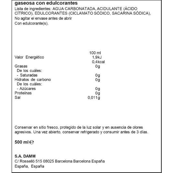 GASEOSA SPAR BTLLA 500 ML