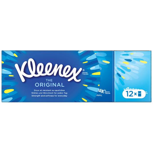 PAÑUELOS BOLSILLO ORIGINAL 12PT KLEENEX PQTE 12 UD