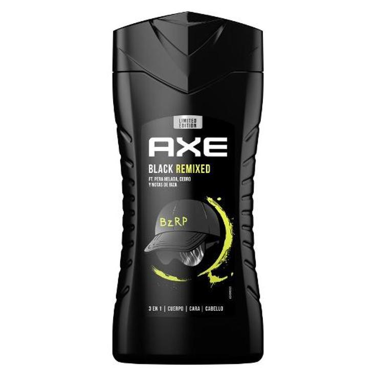 GEL BAÑO BLACK REMIXED BZRP AXE BTLLA 250 ML