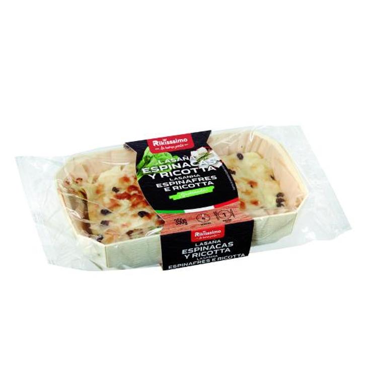 LASAÑA ESPINACAS RICOTTA RIKISSSIMO TRRNA 350 GR