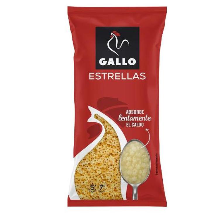 PASTA ESTRELLAS GALLO PQTE 250 GR