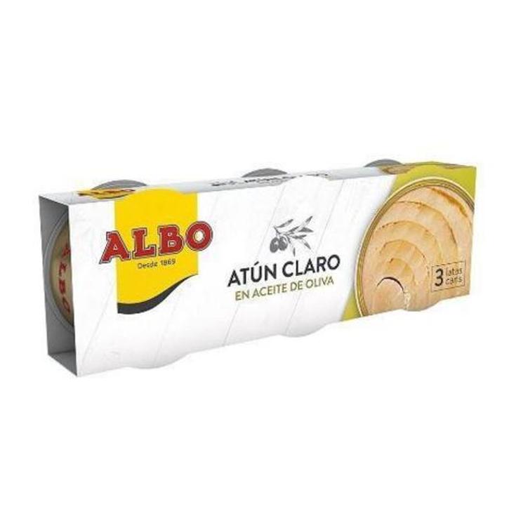 ATUN CLARO ACTE.OLIVA 3X48G. ALBO PACK 144 GR