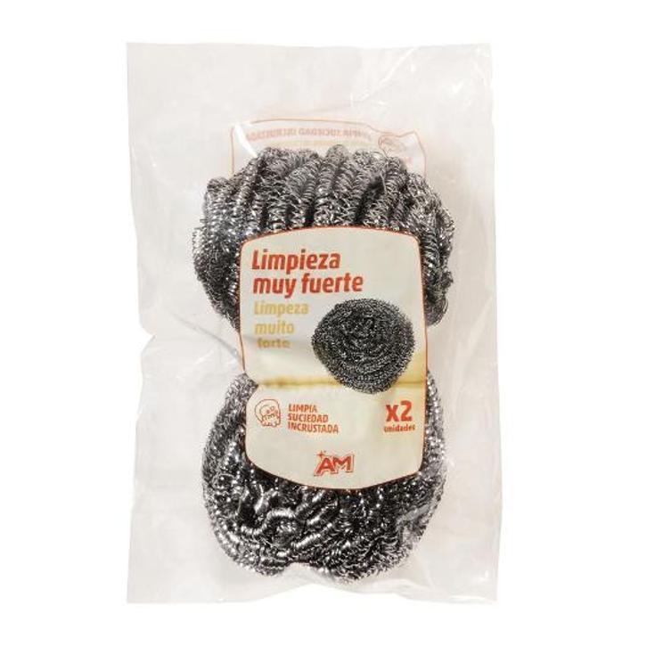 ESTROPAJO ACERO INOXIDABLE AM PACK 2 UD