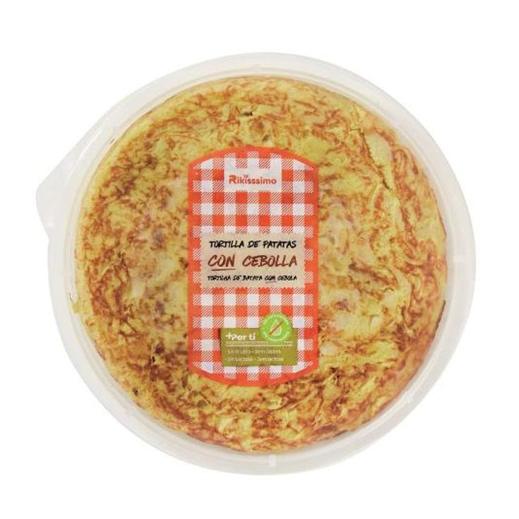 TORTILLA PATATAS FRESCA C/CEBOL RIKISSSIMO UNIDAD 600 GR