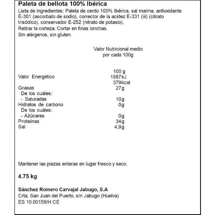 PALETA IBERICA 5 JOTAS SANCHEZ ROME