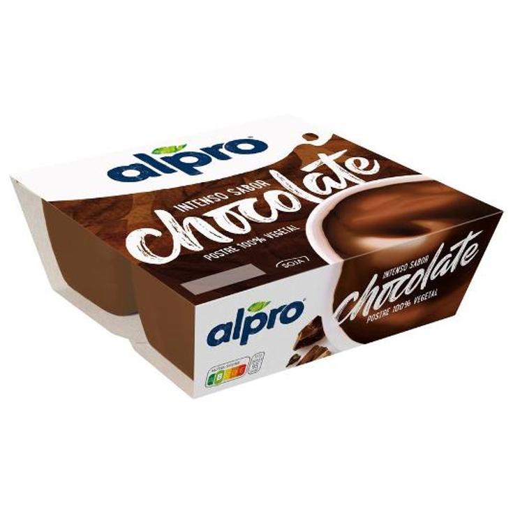 POSTRE VEGETAL CHOCOLATE NEGRO ALPRO PACK 500 GR