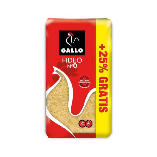 FIDEO-0C GALLO PQTE 250 GR