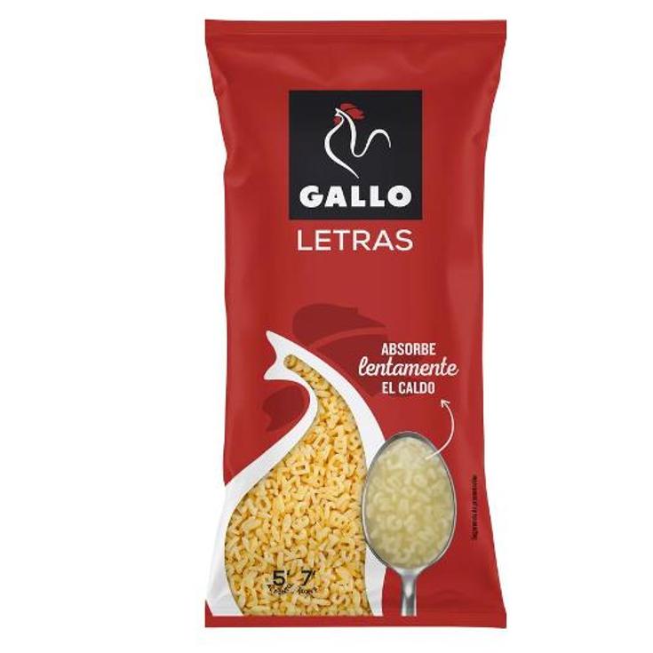 PASTA LETRAS GALLO PQTE 250 GR