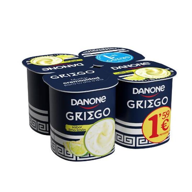 YOGUR GRIEGO LIMA LIMON X4 DANONE PACK 440 GR