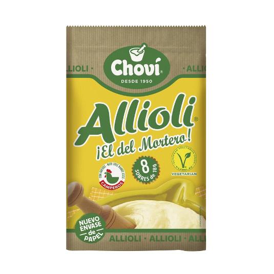 SALSA ALIOLI 8 SOBRES CHOVI BOLSA 160 ML