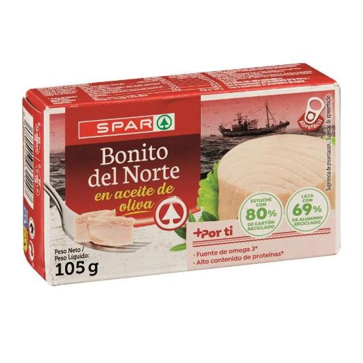 BONITO ACEITE OLIVA SPAR LATA 73 GR