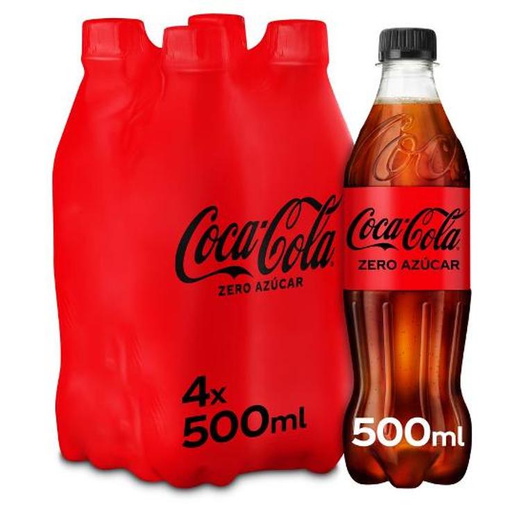 COCA COLA ZERO PACK 4X500 ML. COCA COLA PACK 2 LT