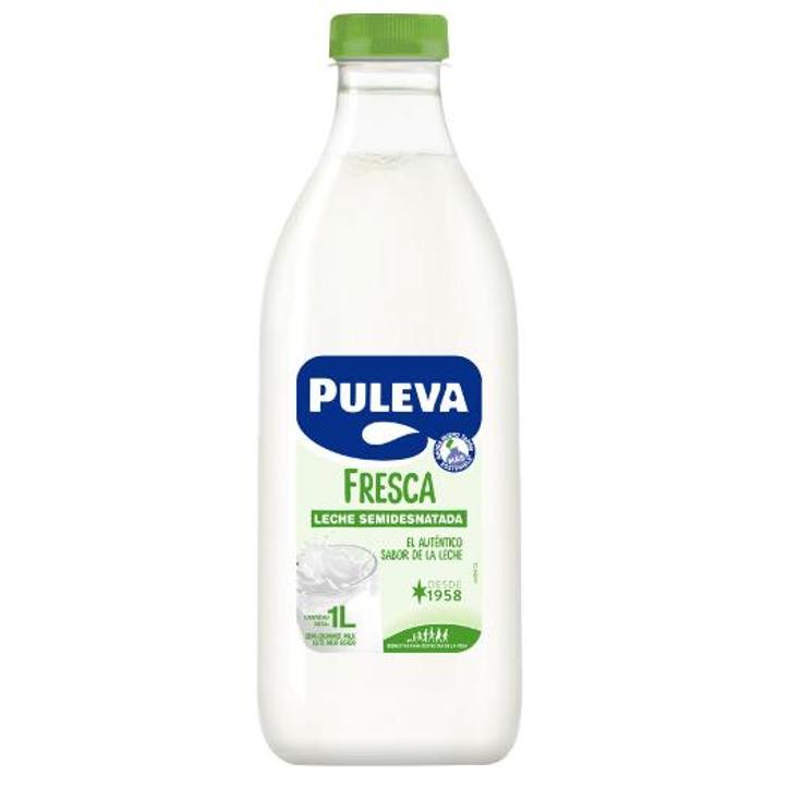 LECHE FRESCA SEMIDESNATADA PULEVA BTLLA 1 LT