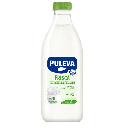 LECHE FRESCA SEMIDESNATADA PULEVA BTLLA 1 LT