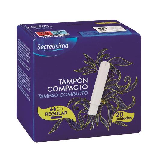 TAMPON COMPACTO REGULAR SECRETISIMA CAJA 20 UD