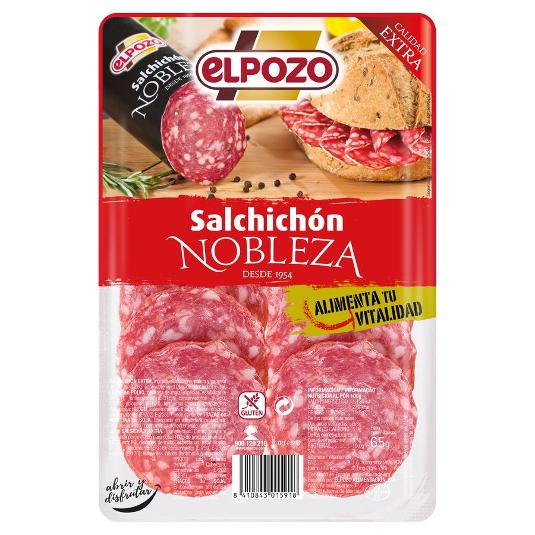 SALCHICHON NOBLEZA LONCHAS ELPOZO PQTE 65 GR