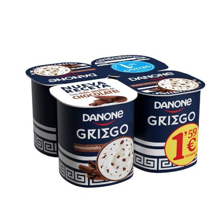 YOGUR GRIEGO STRACCIATELLA X4 DANONE PACK 440 GR