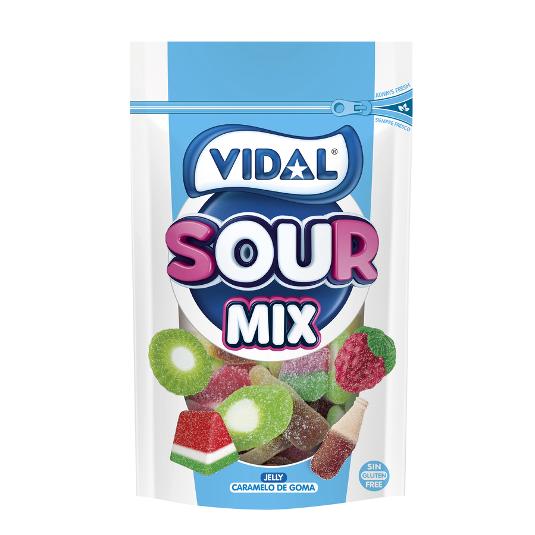 CARAMELO GOMA SOUR MIX VIDAL BOLSA 180 GR
