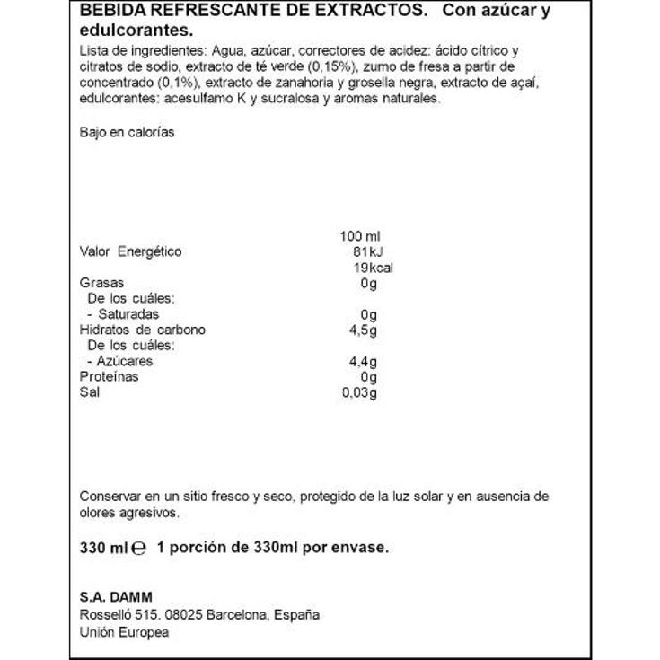 REFRESCO DE TE FRUTOS ROJOS NESTEA LATA 33 CL