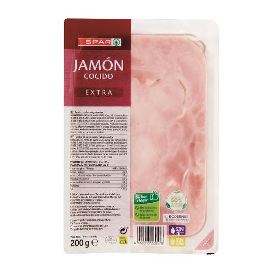 JAMON COCIDO EXTRA SPAR BLIST 200 GR