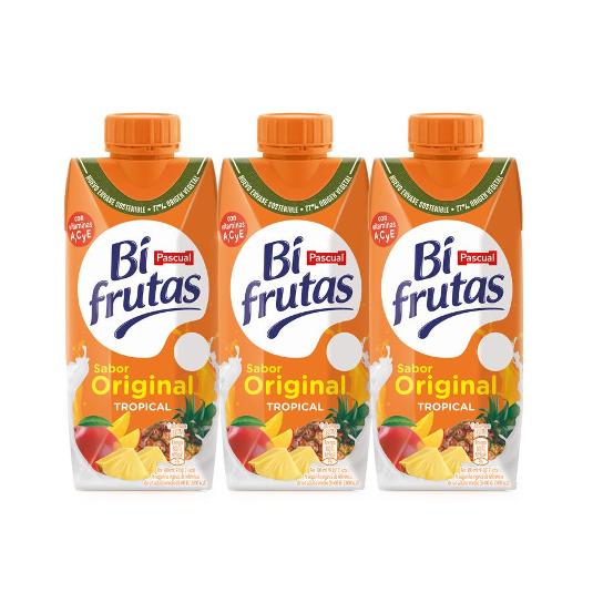 BIFRUTAS TROPICAL 3X330ML PASCUAL PACK 990 ML