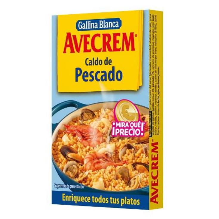 CALDO DE PESCADO 8 PTLLAS. AVECREM PQTE 80 GR