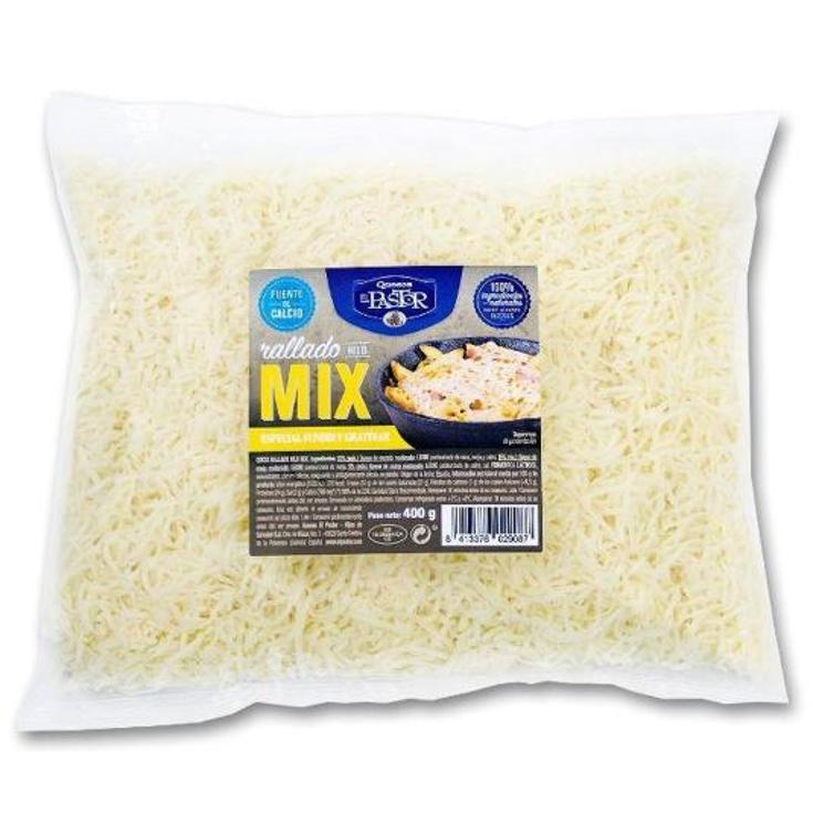 QUESO RALLADO HILO MIX EL PASTOR BOLSA 400 GR