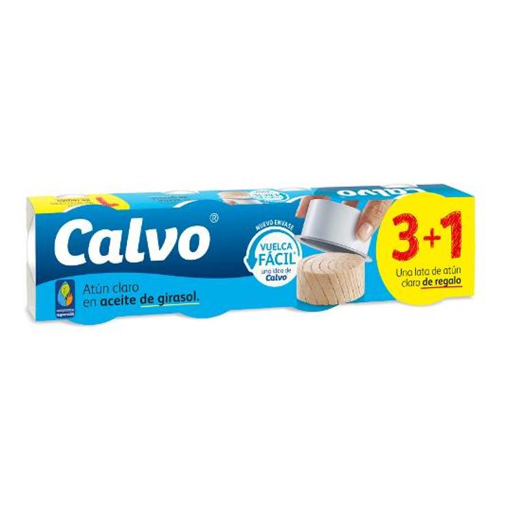 ATUN CLARO ACEITE 3+1X52 CALVO PACK 208 GR