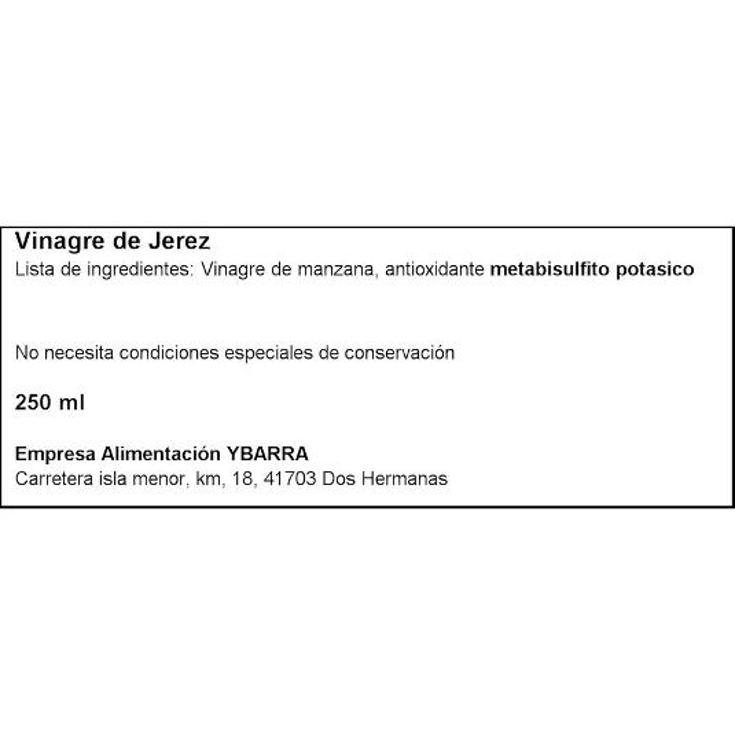 VINAGRE D.O. JEREZ YBARRA BTLLA 250 ML