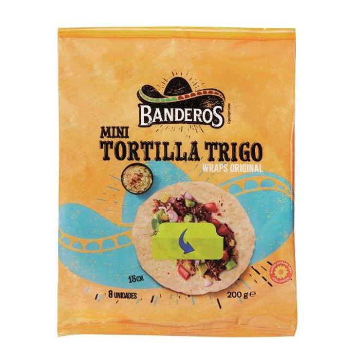 TORTILLA MINI TRIGO X8 BANDEROS UNIDAD 200 GR