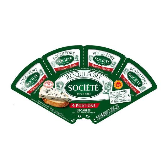 QUESO ROQUEFORT 4X25 SOCIETE ESTCH 100 GR