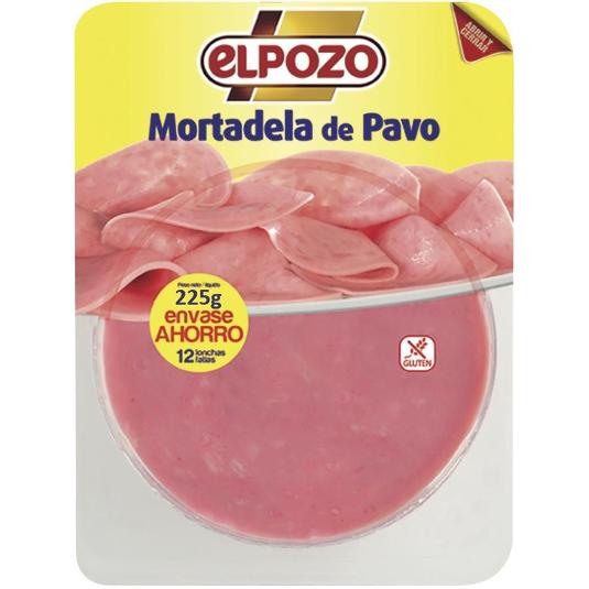 MORTADELA PAVO LONCHAS ELPOZO PACK 225 GR