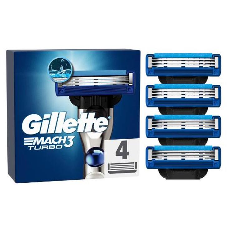 RECAMBIOS AF.MACH-3 TURBO 4U. GILLETTE PQTE 4 UD