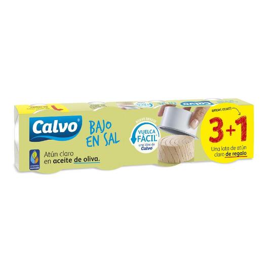 ATUN CLARO AC.OLIV.B.SAL.3+1X52 CALVO PACK 208 GR