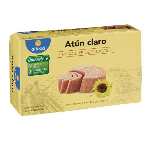 ATUN CLARO ACEITE GIRASOL. SPAR LATA 72 GR