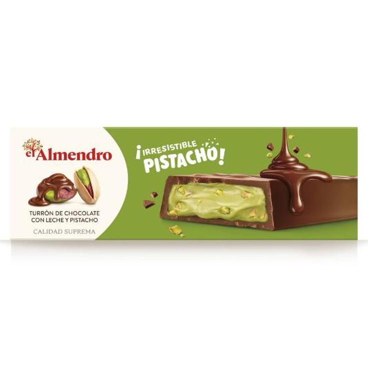 TURRON PRALINE PISTACHO EL ALMENDRO PTLLA 150 GR