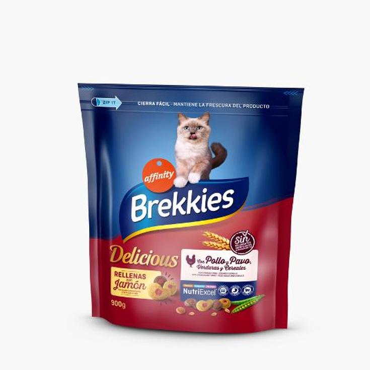 COMIDA GATO BREKKIES DELICE AVE BREKKIES SACO 900 GR