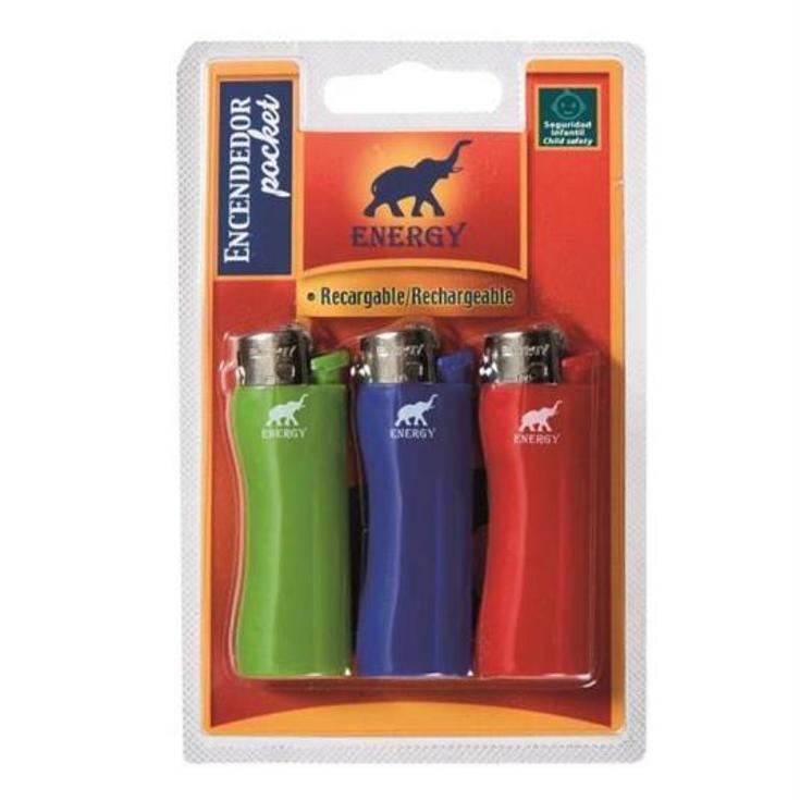 ENCENDEDORES MINI X3 ENERGY UNIDAD